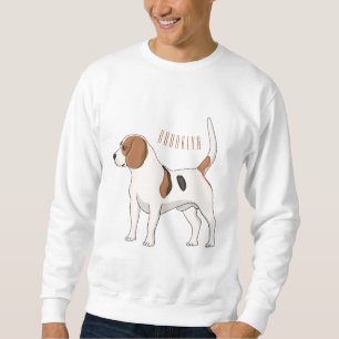 Sudadera Ilustracion de personalizado de perro Beagle