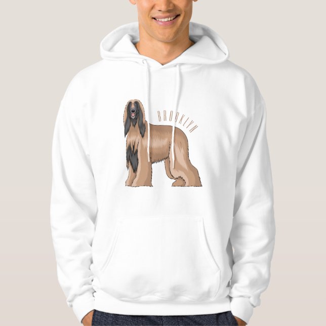Sudadera Ilustracion de personalizado de perro de perro per (Anverso)