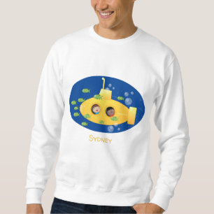 Sudadera Ilustracion de personalizado de pescado submarino 