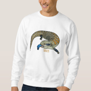Sudadera Ilustracion de personalizado de piel de tono azul