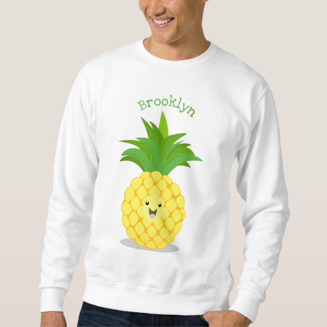 Sudadera Ilustracion de personalizado de piña cuta (Anverso)