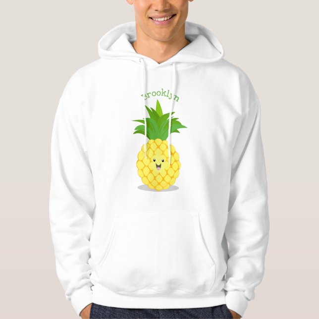 Sudadera Ilustracion de personalizado de piña cuta (Anverso)