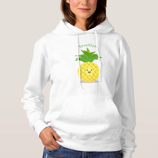 Sudadera Ilustracion de personalizado de piña cuta (Anverso)