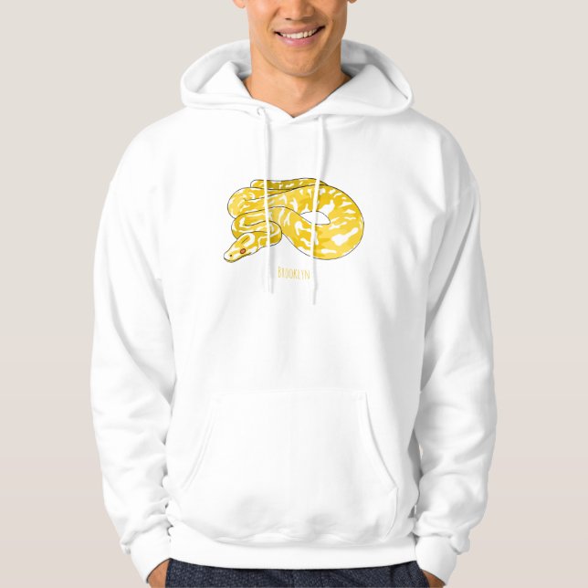 Sudadera Ilustracion de personalizado de pitón birmano (Anverso)
