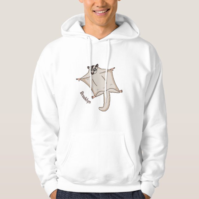 Sudadera Ilustracion de personalizado de planeador de azúca (Anverso)