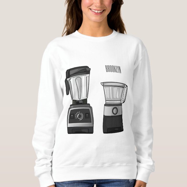 Sudadera Ilustracion de personalizado de procesador y mezcl (Anverso)