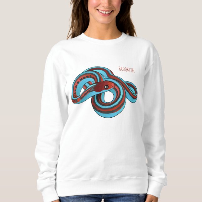 Sudadera Ilustracion de personalizado de serpiente de San F (Anverso)