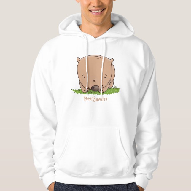 Sudadera Ilustracion de personalizado de wombat para bebé l (Anverso)