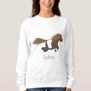 Sudadera Ilustracion de personalizado del pony de Shetland 