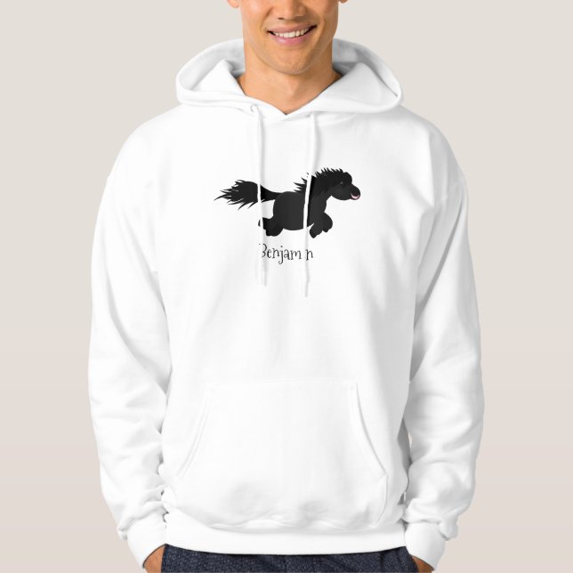 Sudadera Ilustracion de personalizado del pony de Shetland  (Anverso)