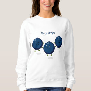 Sudadera Ilustracion de personalizado morado de arándanos a