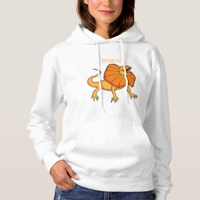 Sudadera ilustracion de personalizado naranja (Anverso)