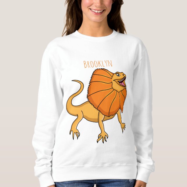 Sudadera ilustracion de personalizado naranja (Anverso)