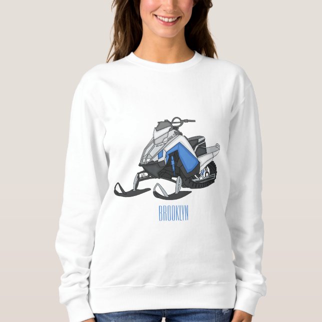 Sudadera Ilustracion de personalizado para motos de nieve (Anverso)