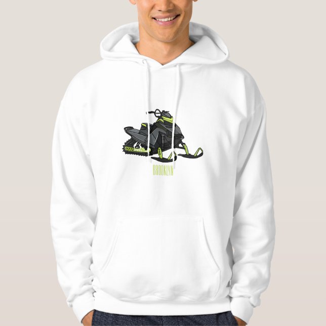 Sudadera Ilustracion de personalizado para motos de nieve (Anverso)