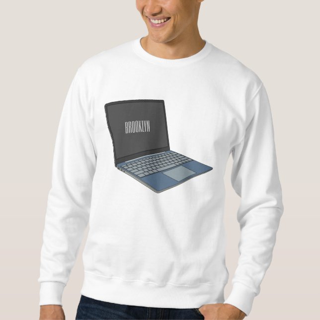 Sudadera Ilustracion de personalizado para portátiles (Anverso)