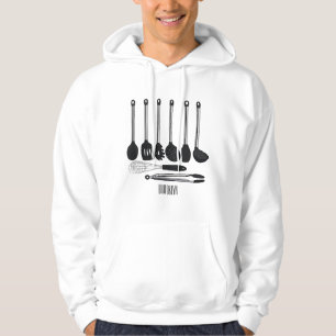 Sudadera Ilustracion de personalizados utensiales de cocina