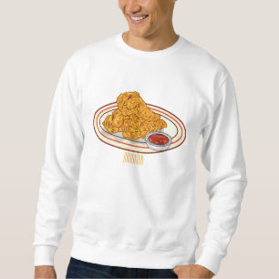 Sudadera Ilustracion de pollo frito personalizado