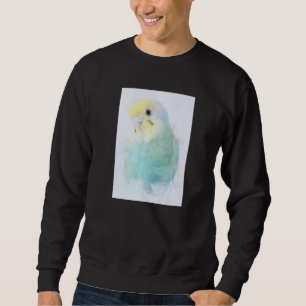 Sudadera Ilustracion de retrato animal Budgie Bird no 14