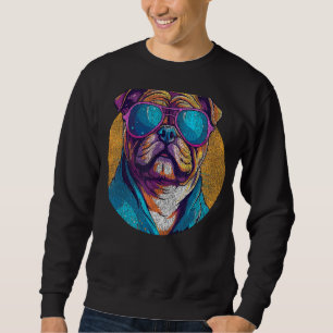 Sudadera Ilustracion de retrato de Bulldog inglés para amor