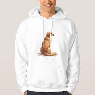Sudadera Ilustración de Retrovisor de Retriever Dorado para