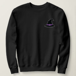 Sudadera Ilustración de sombrero de bruja con Halloween púr