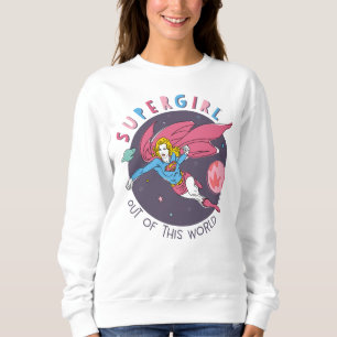 Sudadera Ilustración de Supergirl volando hacia arriba