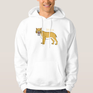 Sudadera Ilustracion de tigre con dientes de saber
