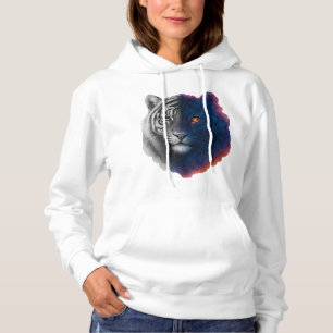 Sudadera Ilustracion de tigres de galaxia acuática