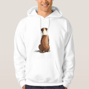 Sudadera Ilustración de vista trasera de bulldog vintage Am
