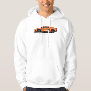 Sudadera Ilustración del Chevy Corvette C8 negro