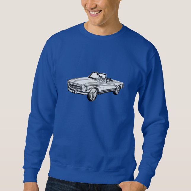 Sudadera Ilustracion del convertible del SL del Benz 280 de (Anverso)