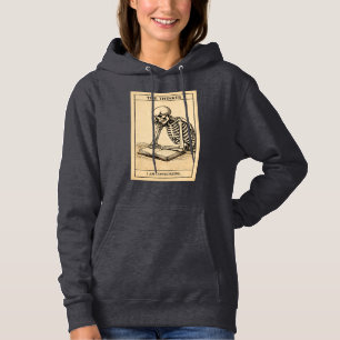 Sudadera Ilustración del pensador esqueleto