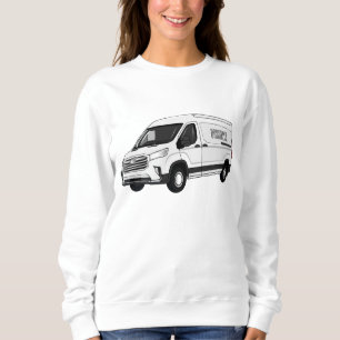 Sudadera Ilustracion del personalizado de la camioneta de e