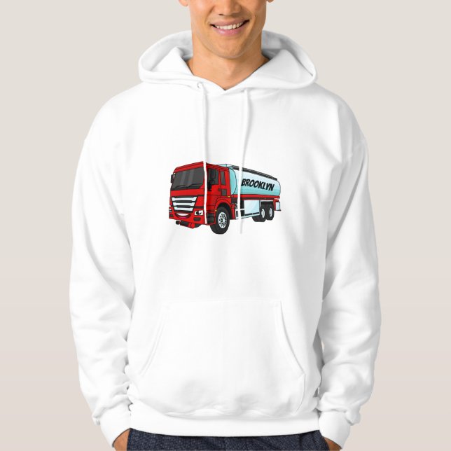 Sudadera Ilustracion del personalizado de transporte de com (Anverso)