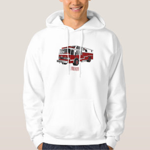 Sudadera Ilustracion del personalizado del motor de fuego