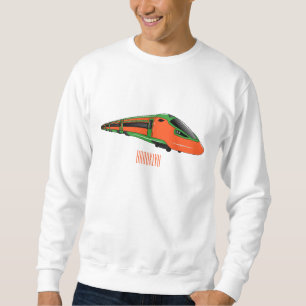 Sudadera Ilustracion del personalizado del tren de bala