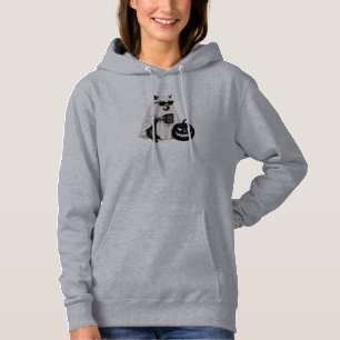 Sudadera Ilustración divertida de mapache fantasma de Hallo