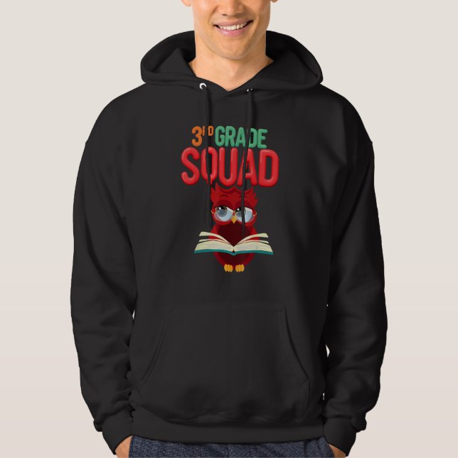 Sudadera Ilustración divertida del equipo de búhos de terce (Anverso)