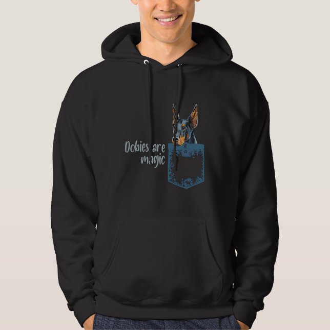 Sudadera Ilustracion Dobie Doberman Pocket Style (Anverso)