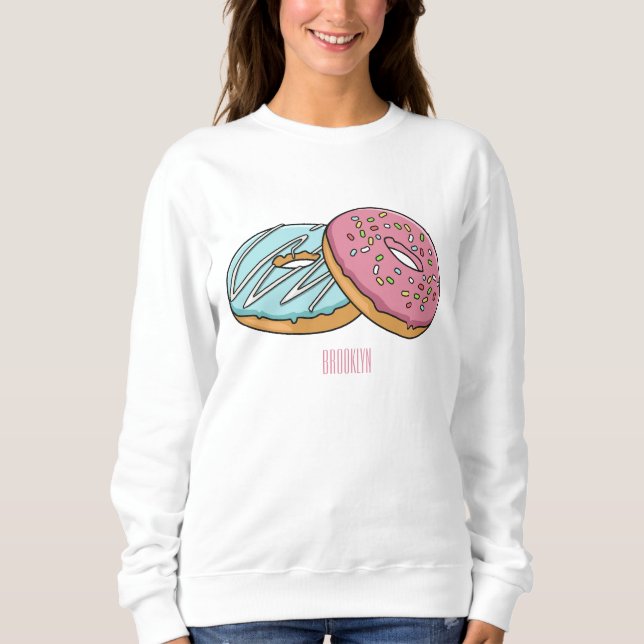 Sudadera Ilustracion Donut personalizado (Anverso)