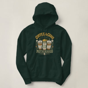 Sudadera Ilustración Floral de Café Divertida para Mamá