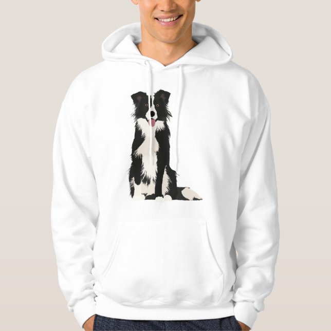Sudadera Ilustracion Fronterizo de Collie. (Anverso)
