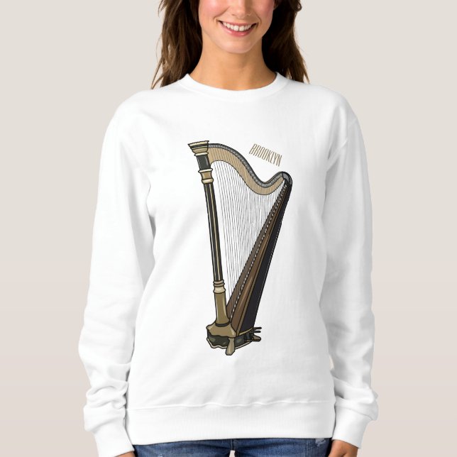 Sudadera Ilustracion Harp personalizado (Anverso)