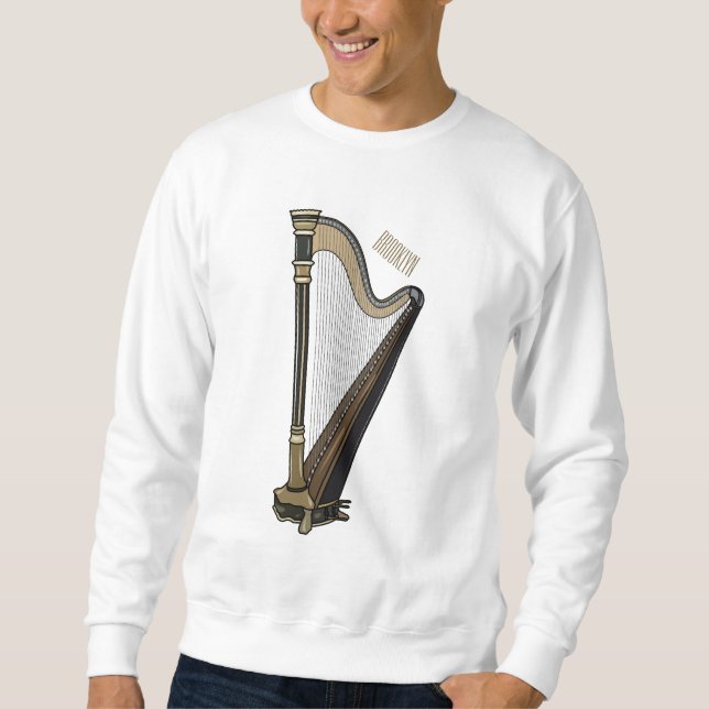 Sudadera Ilustracion Harp personalizado (Anverso)