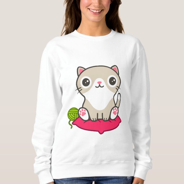 Sudadera Ilustracion Kitty (Anverso)