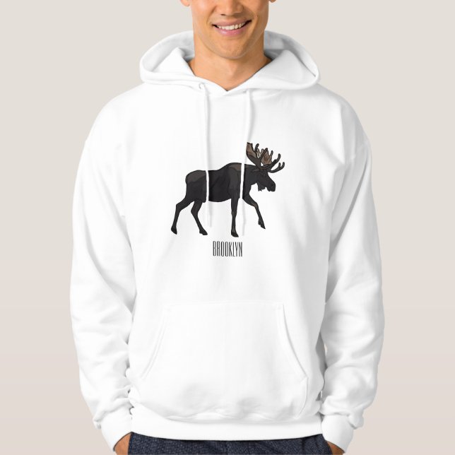 Sudadera Ilustracion Moose personalizado (Anverso)