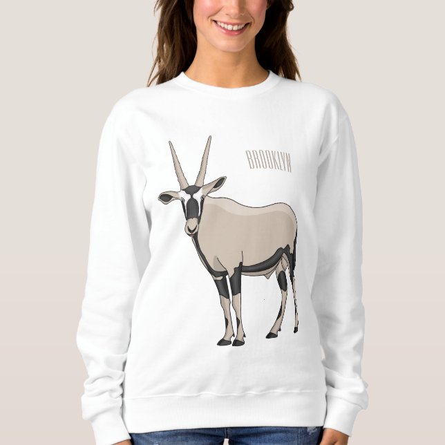 Sudadera Ilustracion Oryx personalizado (Anverso)