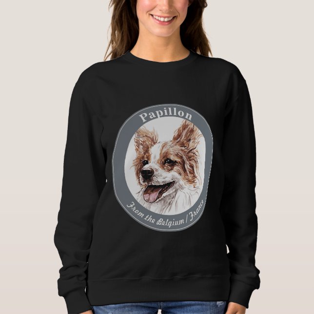 Sudadera Ilustracion Papillon Watercolor (Anverso)
