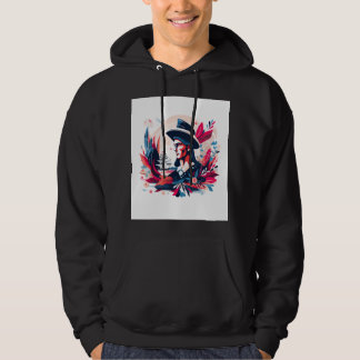Sudadera Ilustración Patriótica de Explorador Colonial | Vi